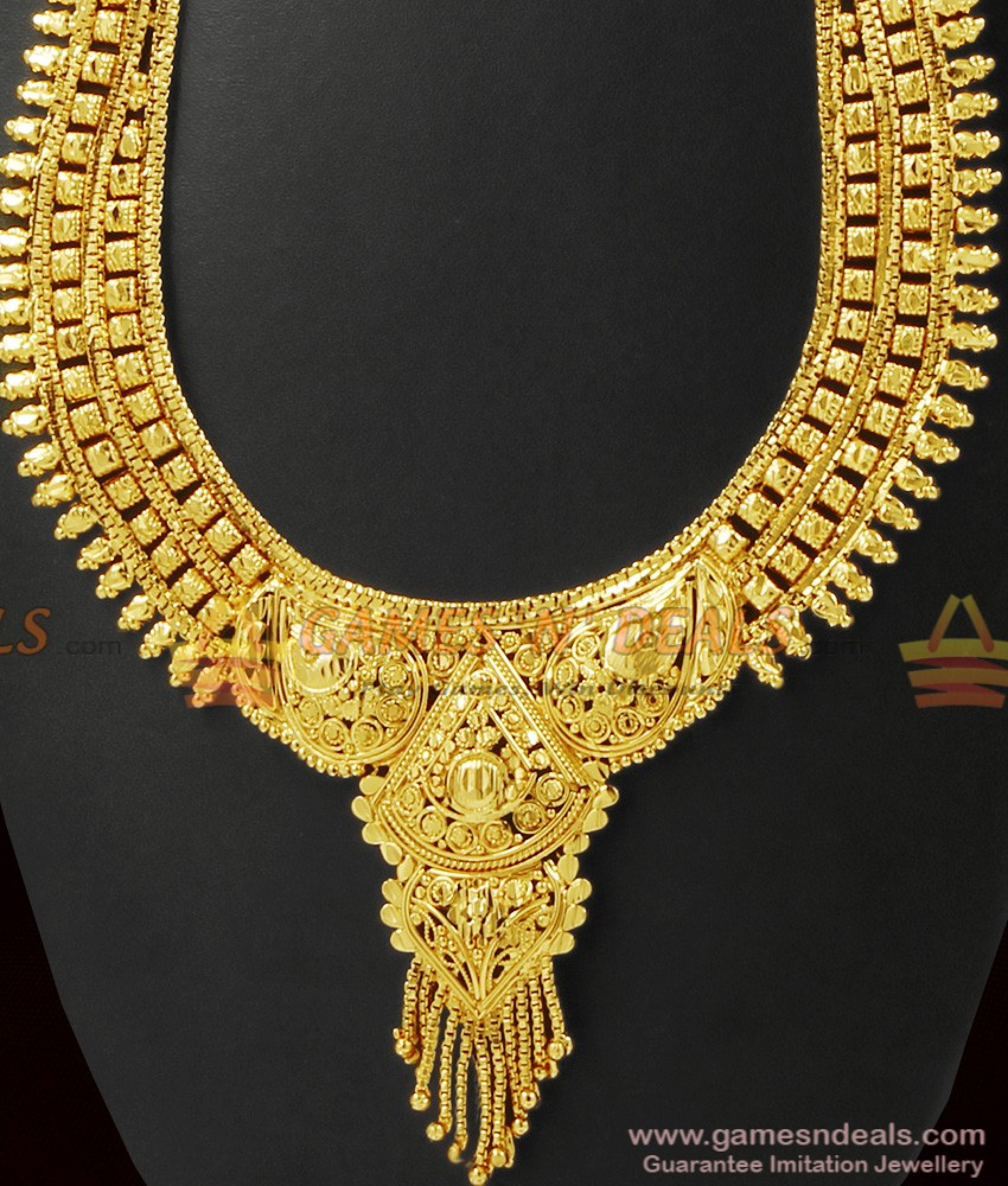 One Gram Gold Calcutta Necklace for Marriage