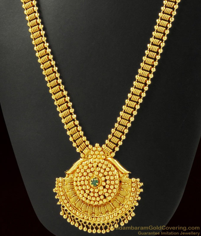 Kasu Malai, Ruby Stone Gold Plated Aaram, American Diamond Aaram ...