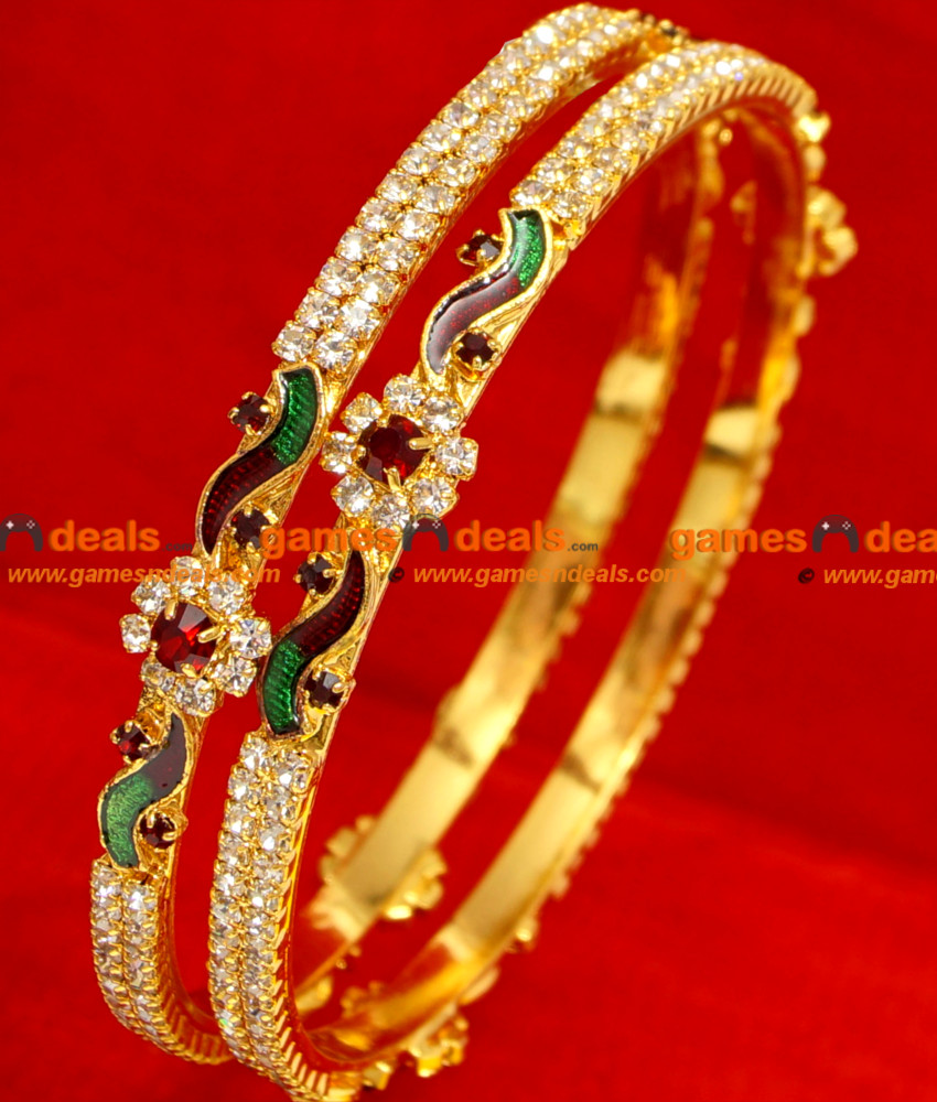 stone bangles gold designs