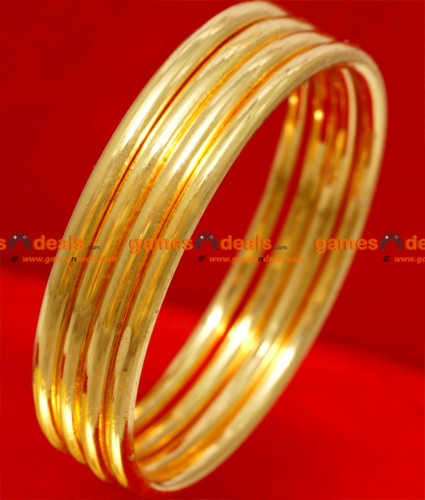 plain gold plated bangles online