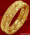 BR072-2.6 Size Gold Plated Kerala Design Ethnic Wear Bangle