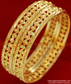 BR075-2.6 Size Gold Plated Neli Design Kada Imitation Traditional Bangle