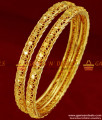 BR094-2.8 Size Thin Traditional South Indian Gold Plated Guarantee Bangle Design