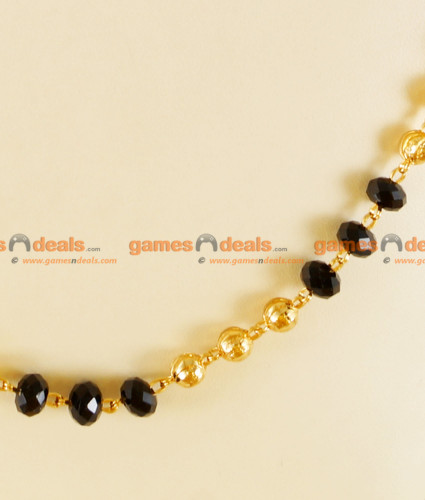 One Gram Gold Plated Jewelry Thin Black 