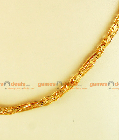 CHRT24 Kerala Sundari S Cut Model Gold Plated Thick Chain Traditional ...