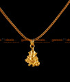 SMDR04 - Small Vinayaga Dollar with Knitted Square Rope Design Gold Plated Chain Model