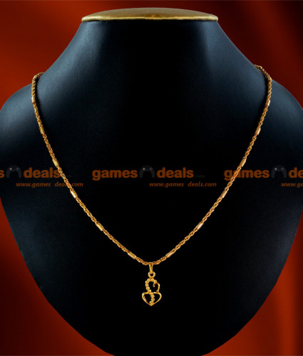 gold short chain with dollar