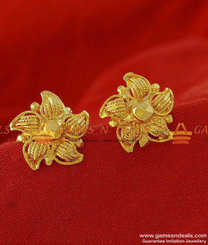 Cute Small Gold Jhumka Earrings Inspired Kammal Designs Covering Jewellery  J22201