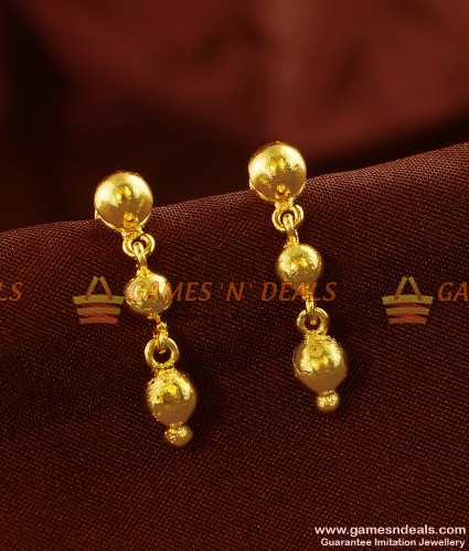 Buy Teardrop Pattern Gold Drop Earrings | Karuri Jewellers