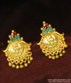 ER919 - Gold Tone Lakshmi Earring Stone Stud for Daily Use