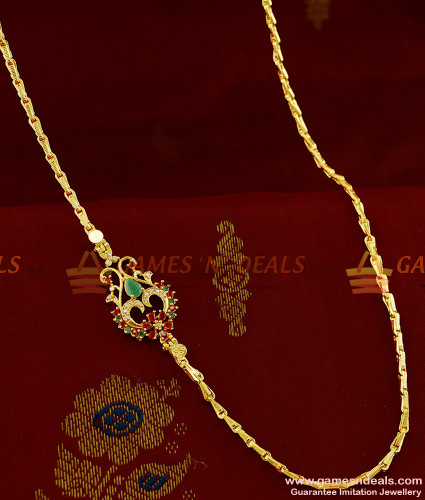 1 gram gold thali chain with price