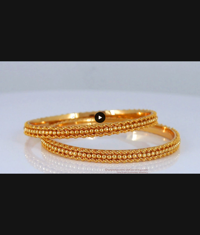 BR1663-2.8 2022 Latest Collection Gold Bangles South Indian Jewelry