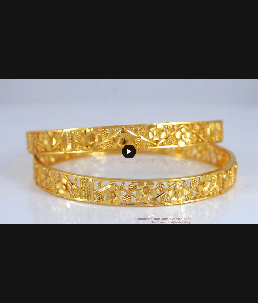 BR2033-2.8 Beautiful Forming Gold Bangles Design