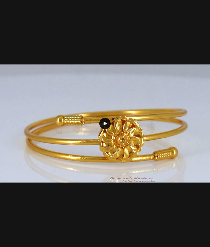 1 Gram Gold Forming jaguar with Diamond Antique Design Kada for Men - Style  A954 – Soni Fashion®