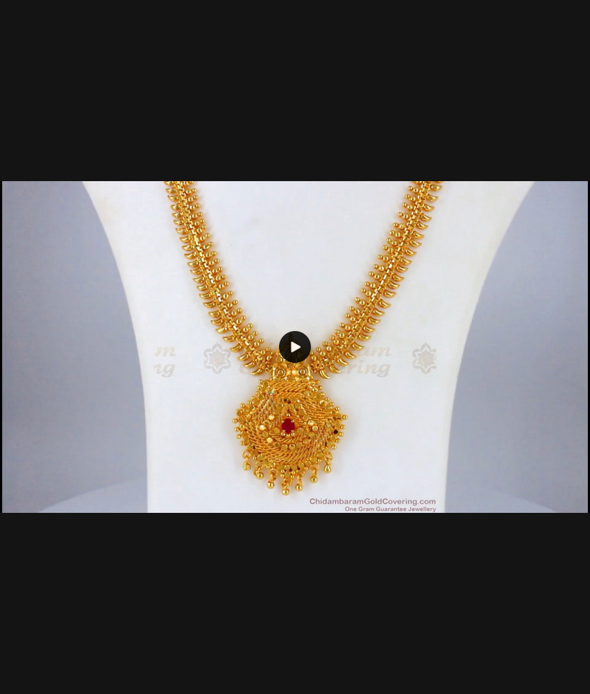 New Arrival One Gram Gold Haram For Party Wear Collections HR1875