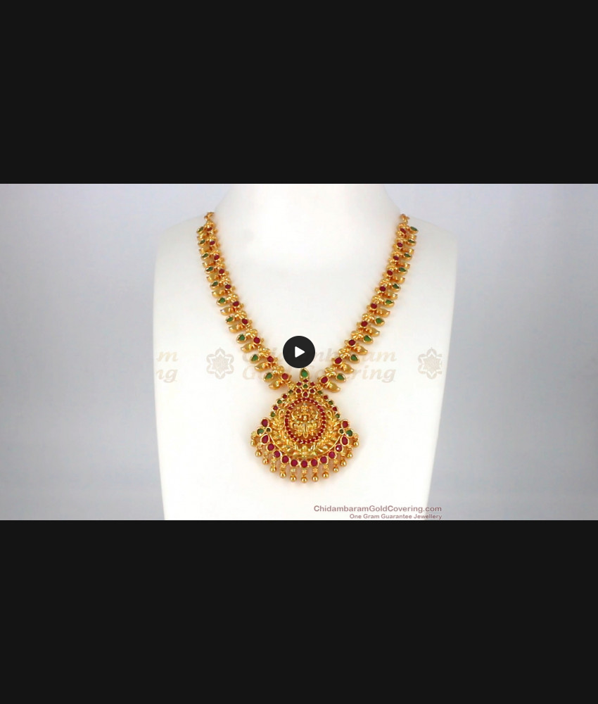 New Arrival Ruby Emerald Stone Gold Necklace NCKN2020